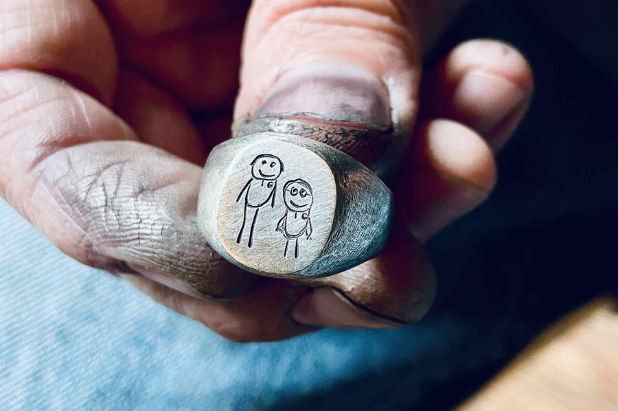 #000 - How to order a custom hand engraved signet ring