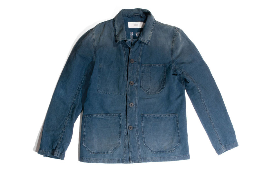 #198 - Men's denim shirt with embroidery “Eight77“ – one of one