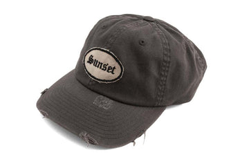 #203 - Basecap Dad Cap Sunset grey distressed