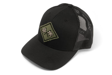 #205 - Basecap Trucker Cap Checkered Flags