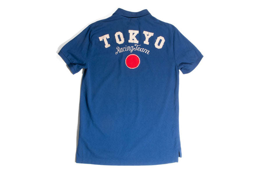 #198 - Men's polo shirt with embroidery “Tokyo Racing Team“ – one of one