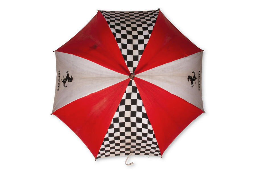 #400 Vintage Ferrari Umbrella Cotton